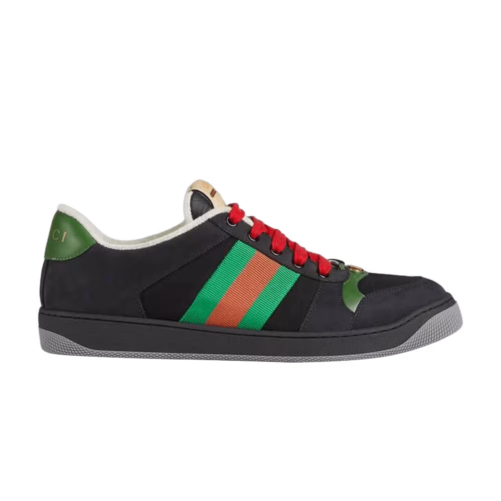 Gucci Screener Suede Black Green
