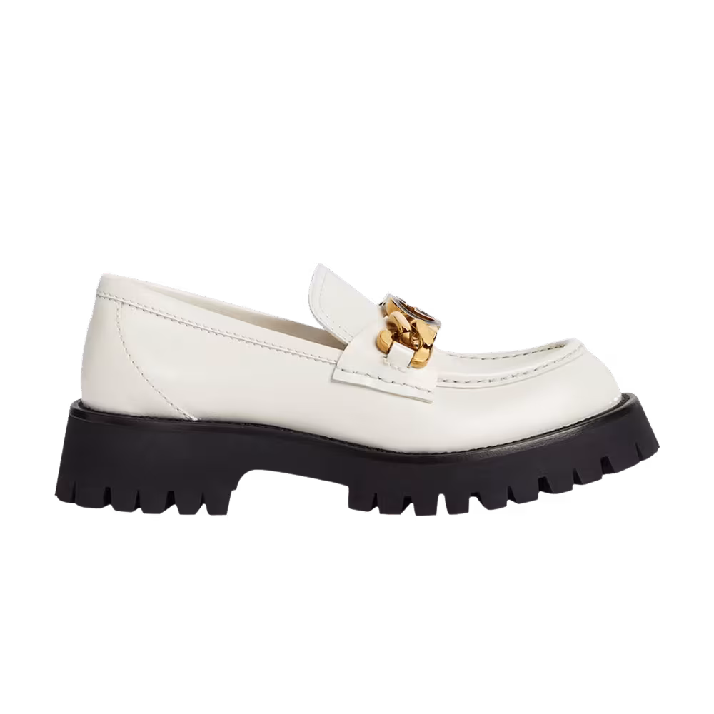 Gucci Women's Lug Sole Loafer Mystic White