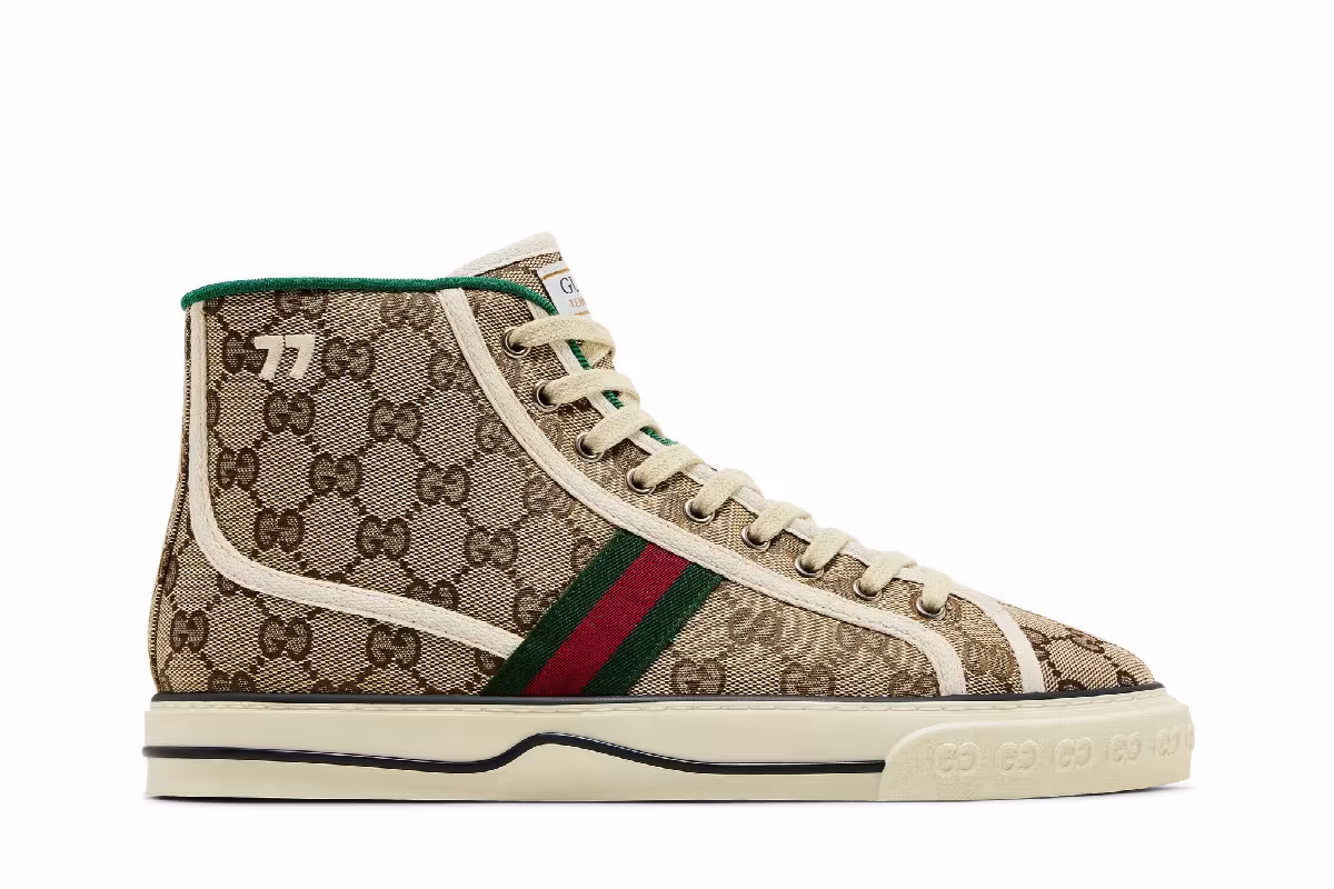 Gucci Tennis 1977 High Beige Ebony, view 2