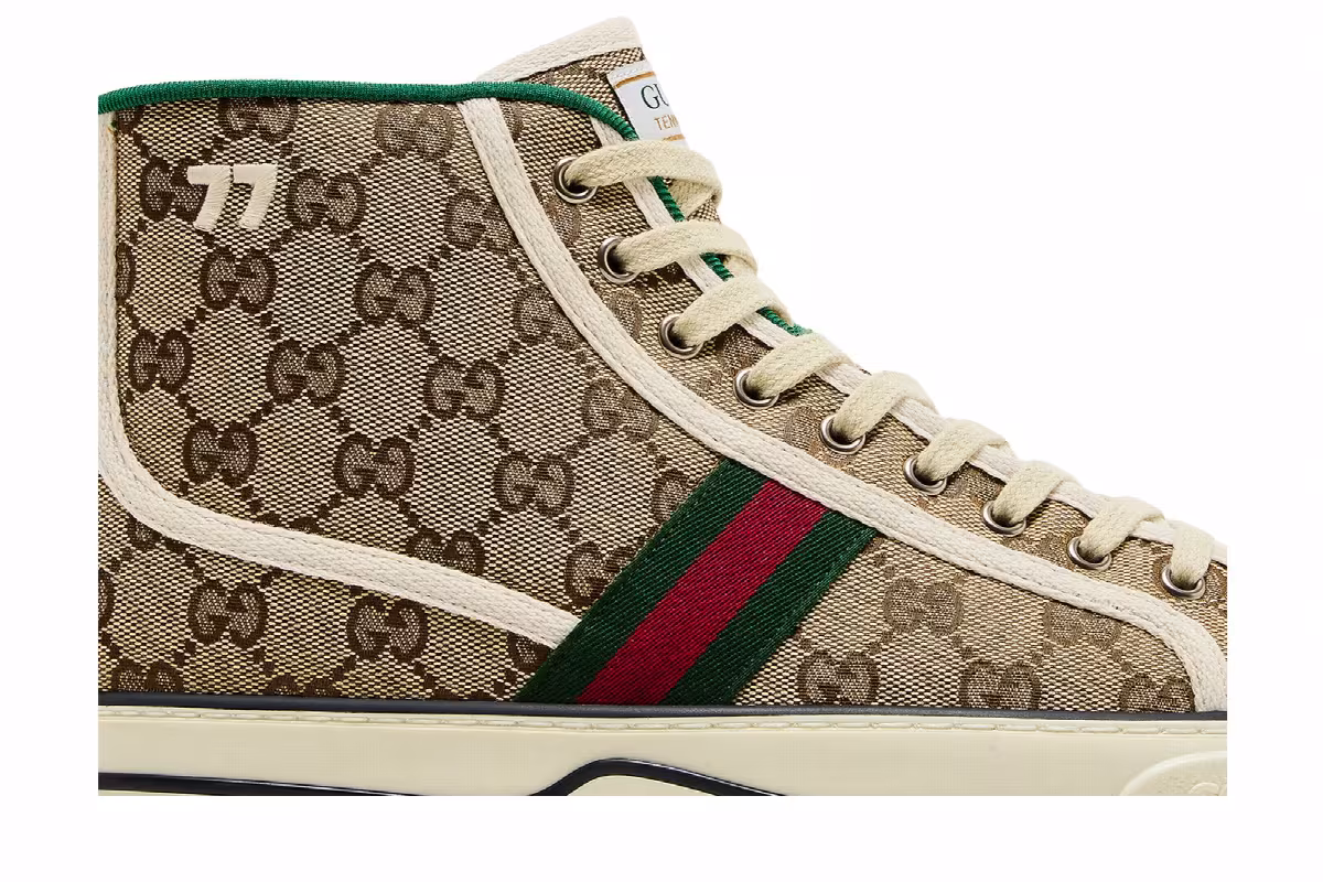 Gucci Tennis 1977 High Beige Ebony, view 3