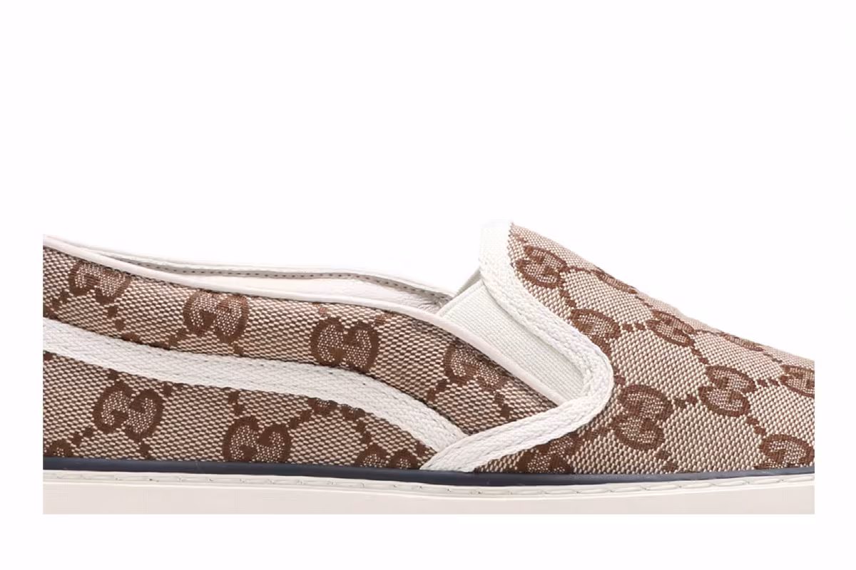 Gucci Women's Tennis 1977 Slip-On Beige Ebony, view 3
