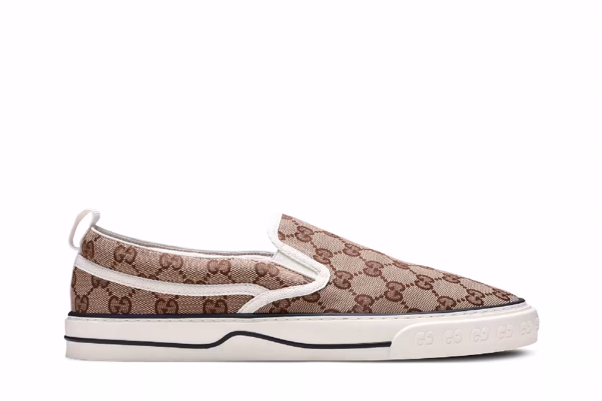 Gucci Tennis 1977 Slip-On Beige Ebony, view 2
