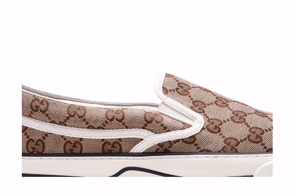 Gucci Tennis 1977 Slip-On Beige Ebony, view 3