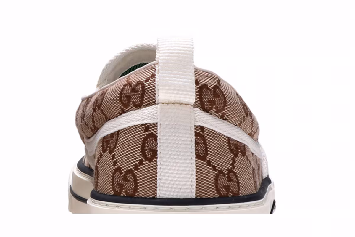 Gucci Tennis 1977 Slip-On Beige Ebony, view 8