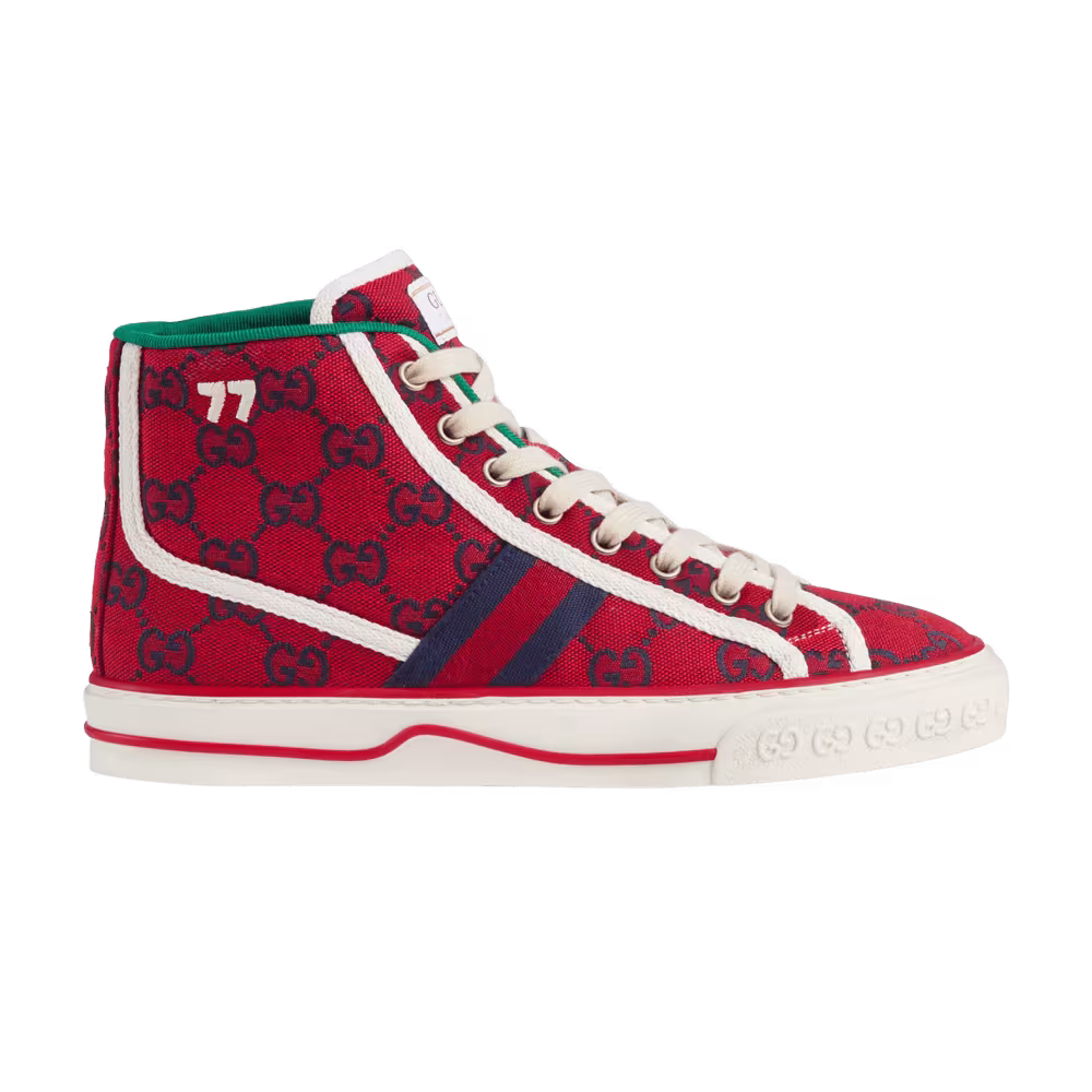 Gucci Women's Tennis 1977 High 520 Red