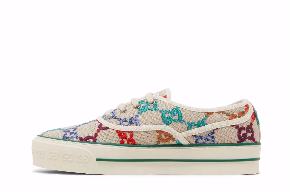 Gucci Tennis 1977 Low GG Embroidered Logo - Multi, view 4