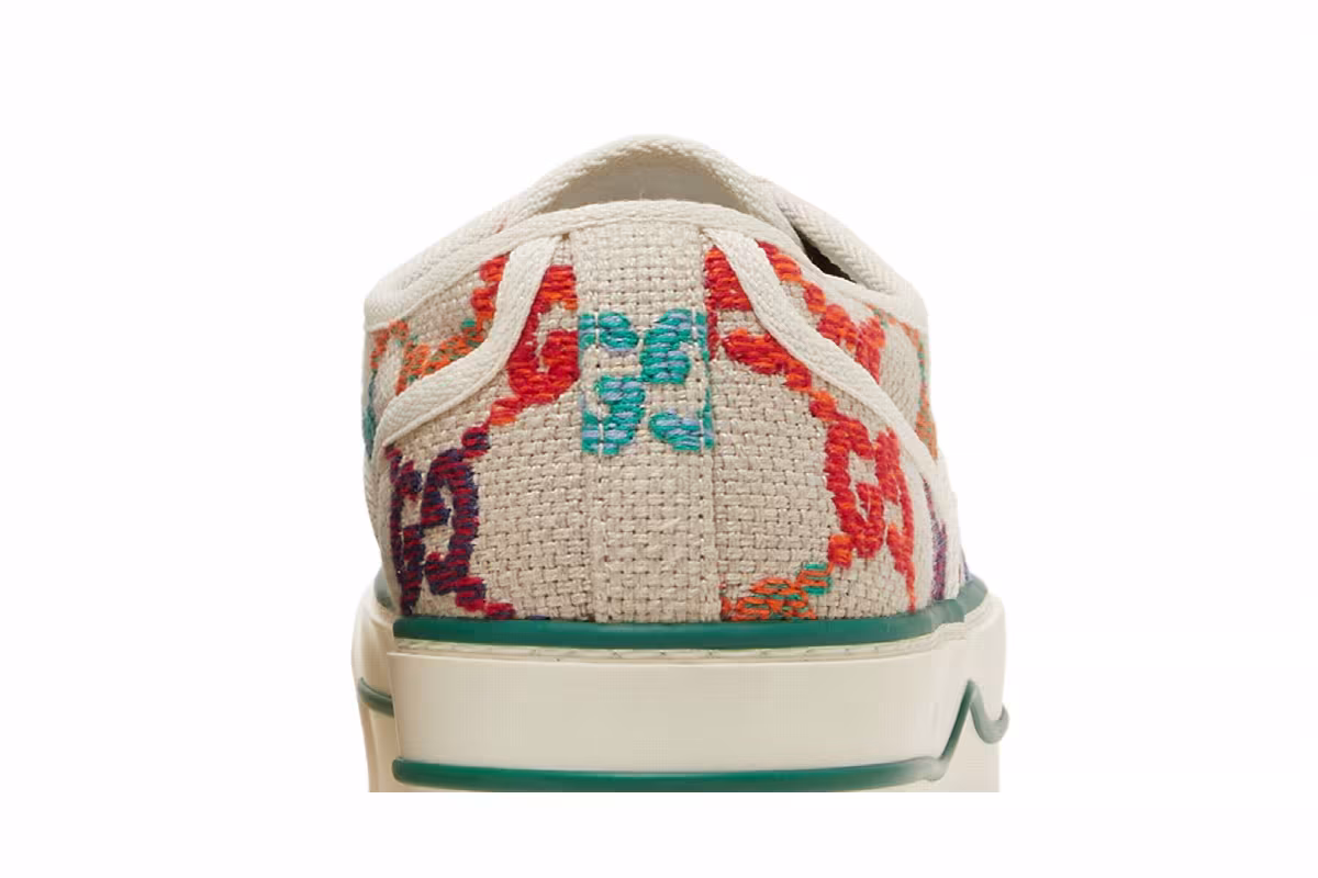 Gucci Tennis 1977 Low GG Embroidered Logo - Multi, view 8