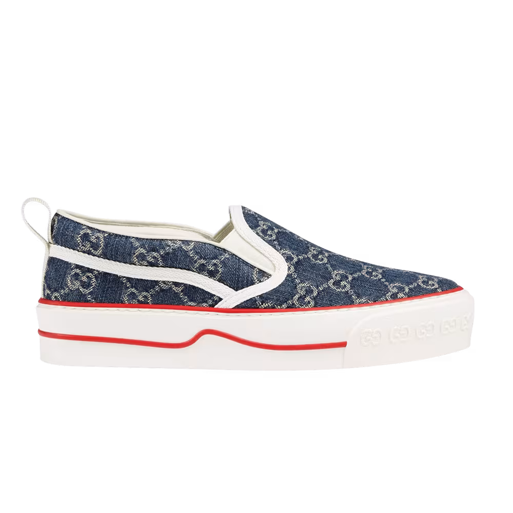 Gucci Women's Tennis 1977 Slip-On Denim