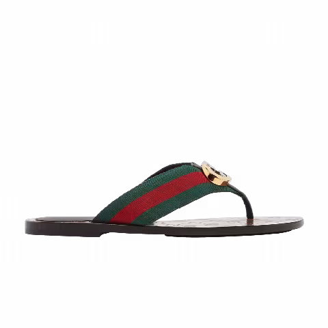 Gucci Wmns GG Web Sandal 'Black Green Red'
