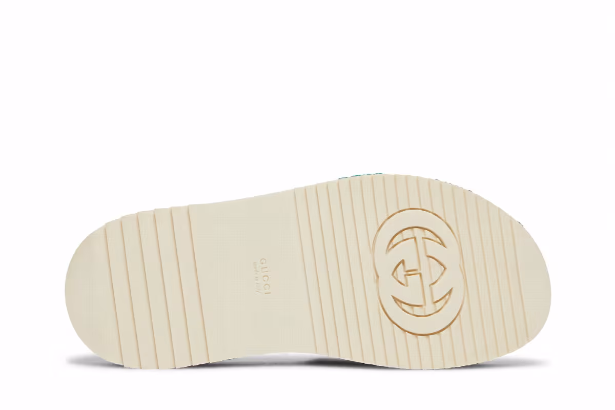 Gucci Women's Platform Sandal White Multi, view 5