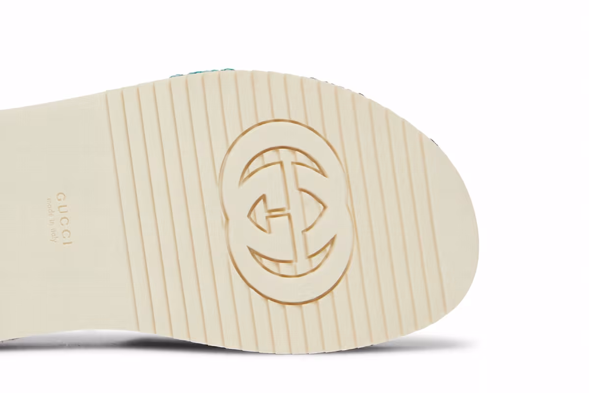 Gucci Women's Platform Sandal White Multi, view 6