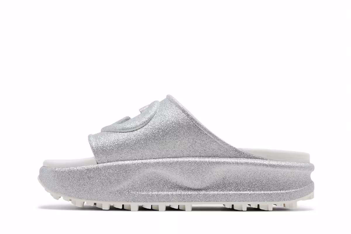 Gucci Women's Slide Sandal Interlocking G - Silver, view 4