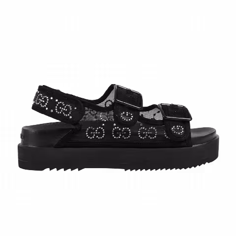 Gucci Wmns GG Sandal 'Crystals - Black'
