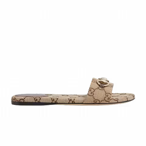 Gucci Wmns Horsebit Slide Sandal 'Camel'