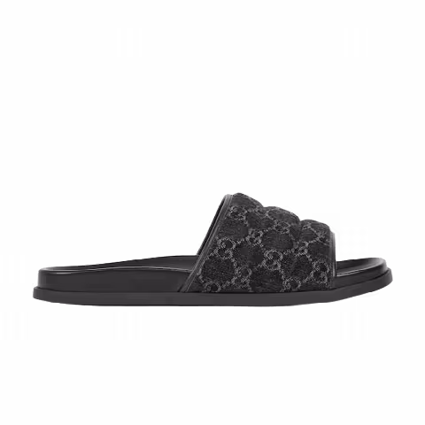 Gucci Slide Sandal 'Black GG Denim'