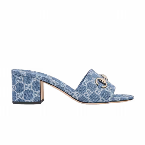 Gucci Wmns Horsebit Slide Sandal 'Blue'