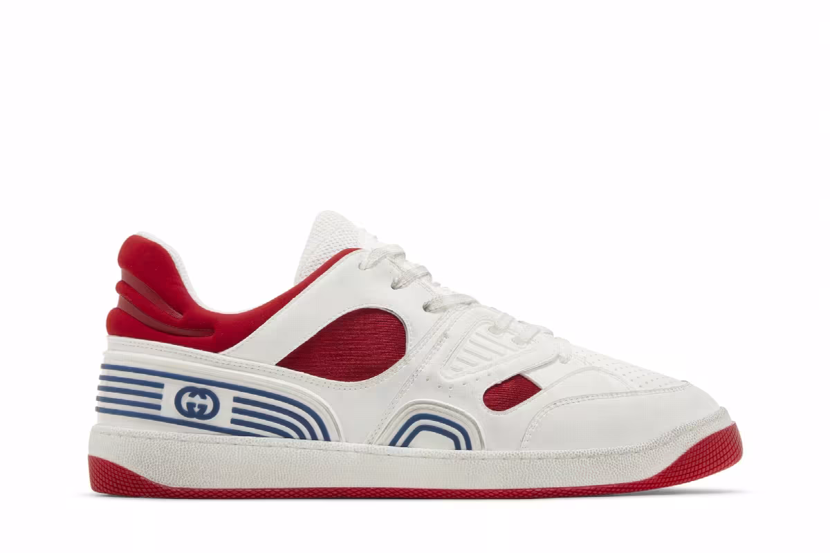 Gucci Basket Low White Demetra Red, view 2