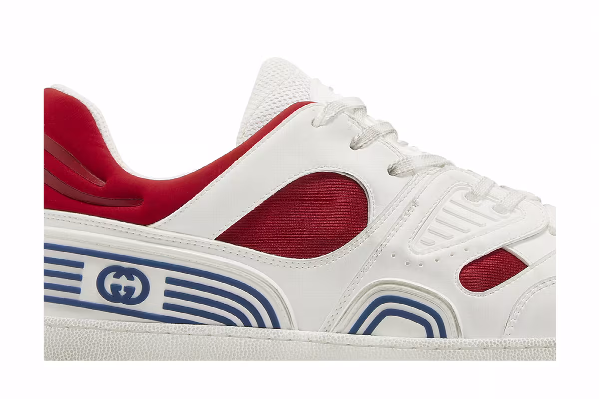 Gucci Basket Low White Demetra Red, view 3