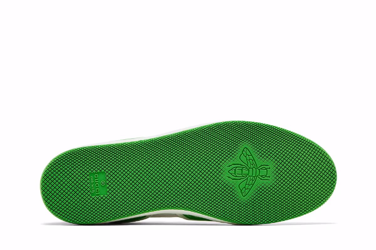Gucci Basket Low White Demetra Green, view 5