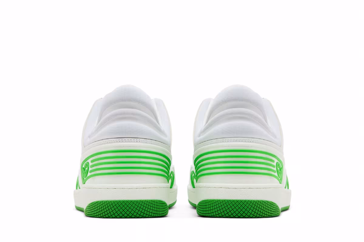 Gucci Basket Low White Demetra Green, view 7