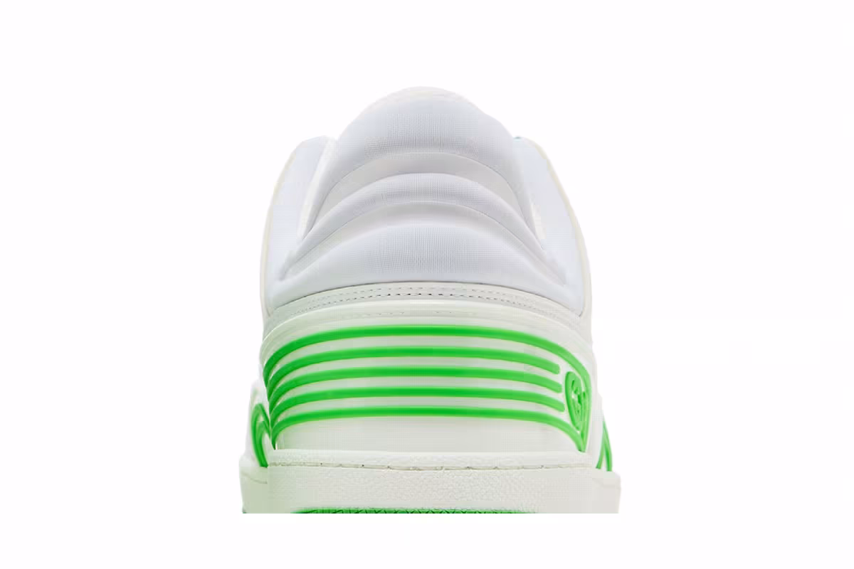 Gucci Basket Low White Demetra Green, view 8