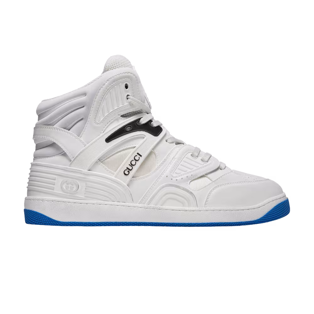 Gucci Basket High Sneaker White Blue