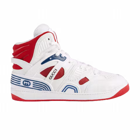 Gucci Basket High 'White Red'