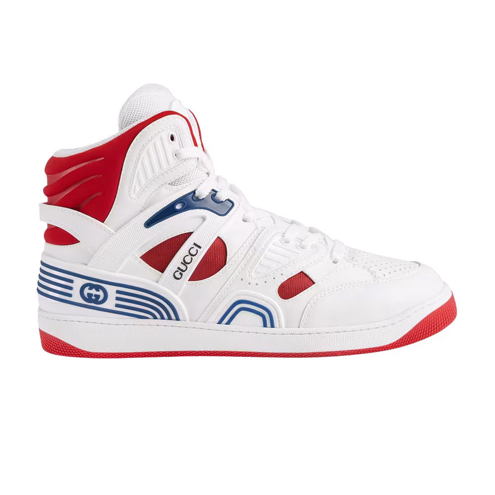 Gucci Basket High White Red