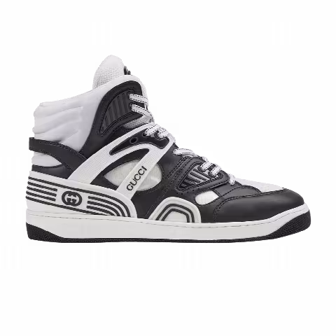 Gucci Wmns Basket High 'Black White'