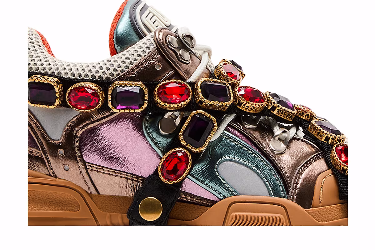 Gucci Women's Flashtrek Crystals Multi-Color Metallic, view 3