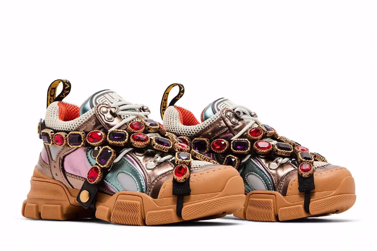Gucci Women's Flashtrek Crystals Multi-Color Metallic, view 9