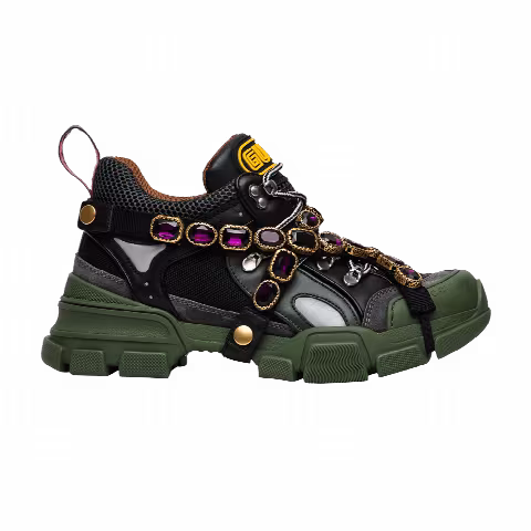 Gucci Wmns Flashtrek Crystals 'Green'