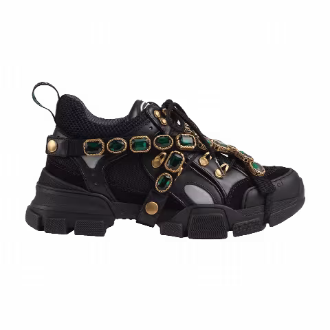 Gucci Wmns Flashtrek Crystals 'Black'