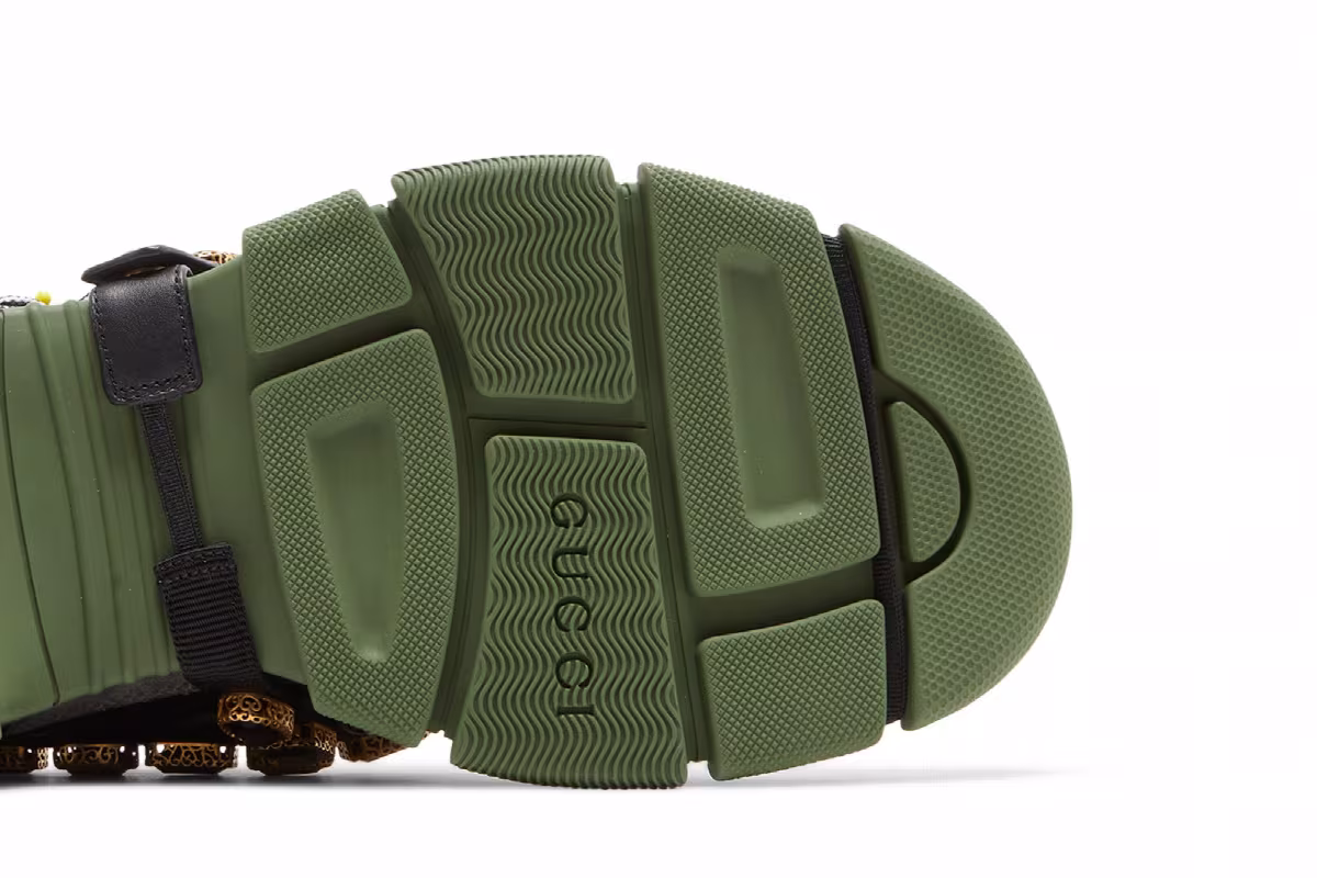 Gucci Flashtrek Green Crystals, view 6