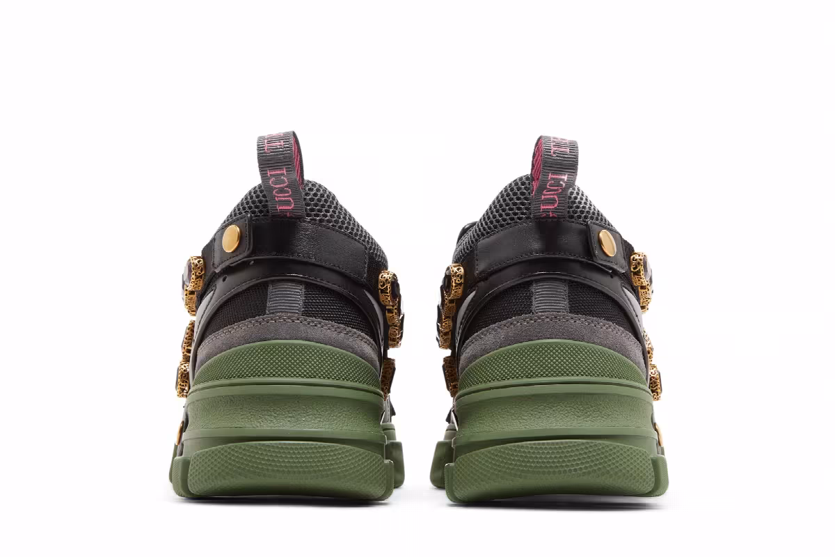 Gucci Flashtrek Green Crystals, view 7