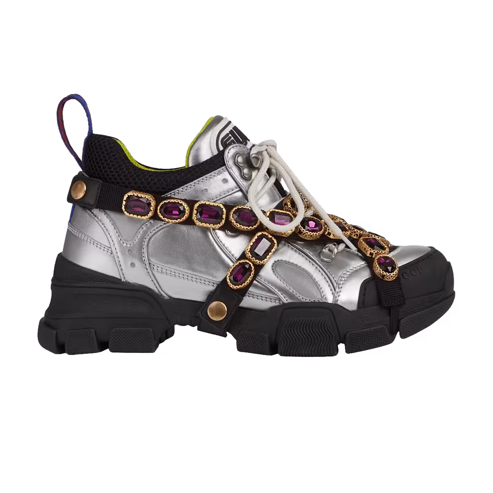 Gucci Women's Flashtrek Crystals Silver