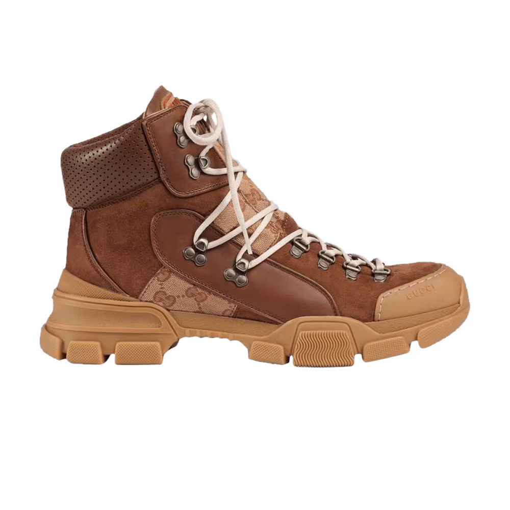 Gucci Flashtrek Leather High Brown
