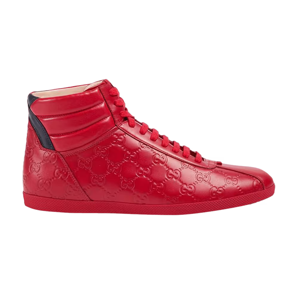 Gucci Signature High Top Red