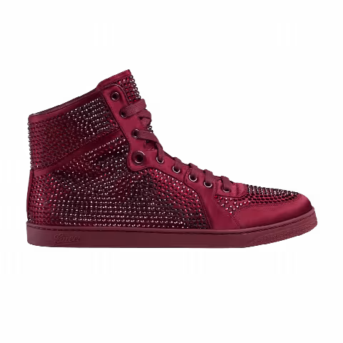 Gucci Coda Signature High 'Red Crystal Studs'