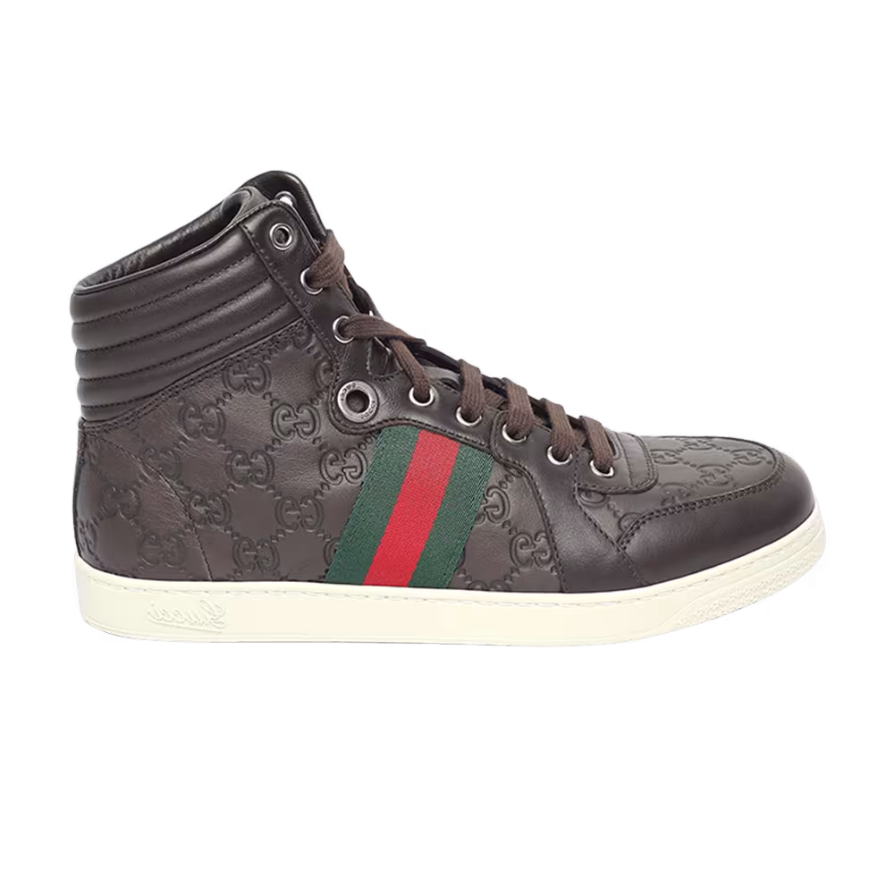 Gucci Guccissima Leather High Top Brown