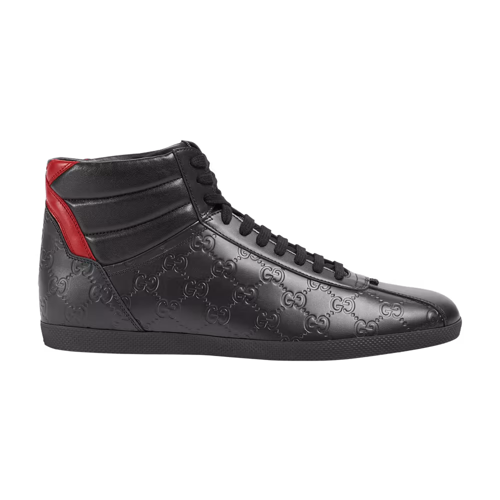 Gucci Signature High Black Red