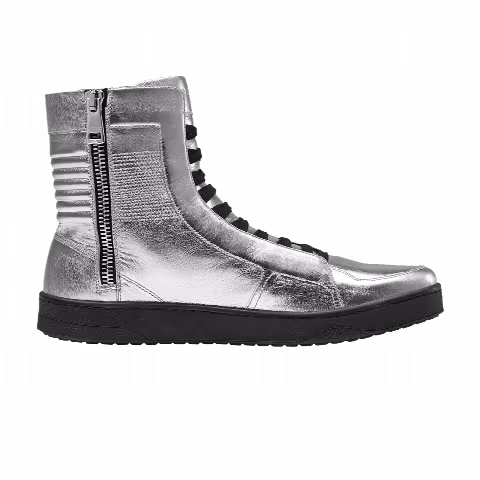 Gucci Leather Nappa Silk High 'Silver'