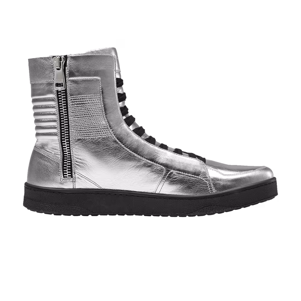 Gucci Leather Nappa Silk High Silver