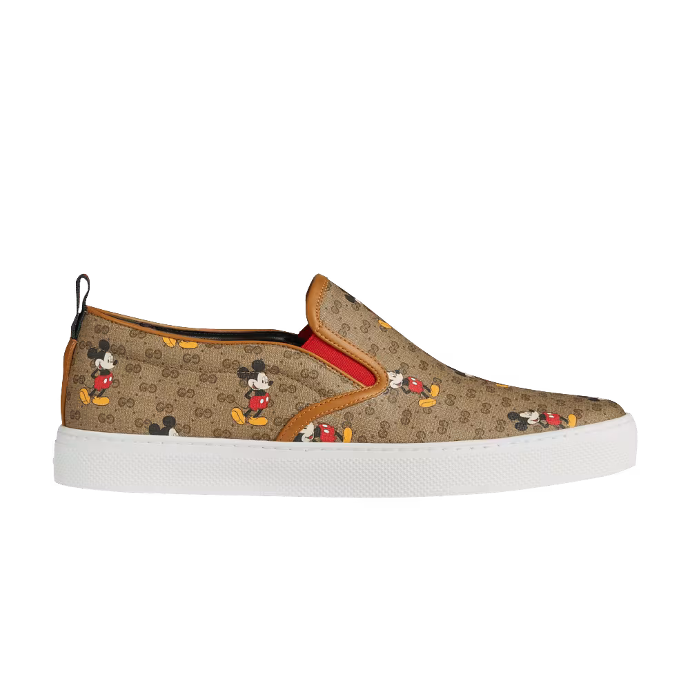 Disney x Gucci GG Supreme Slip-On Mickey Mouse
