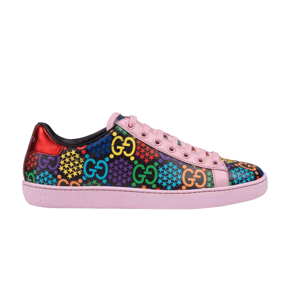Gucci Women's Ace GG Supreme Low Psychedelic - Pink