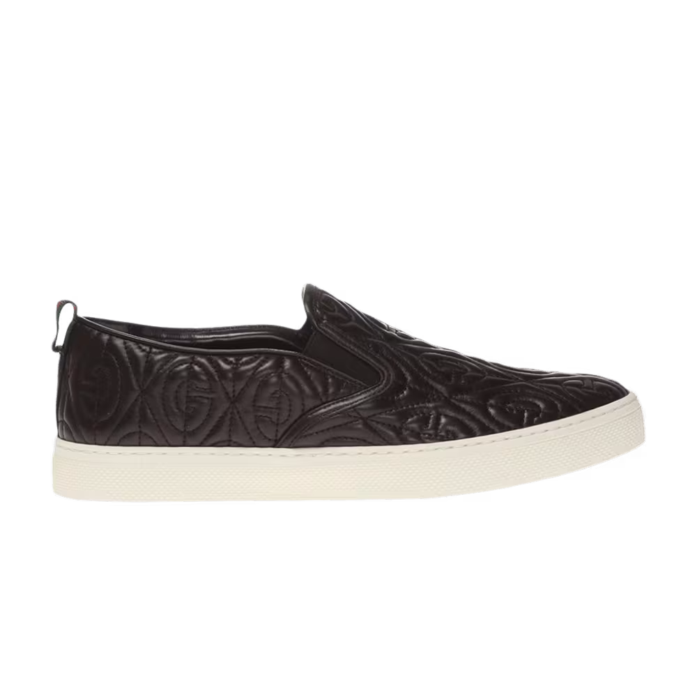 Gucci G Rhombus Slip-On Black Quilted