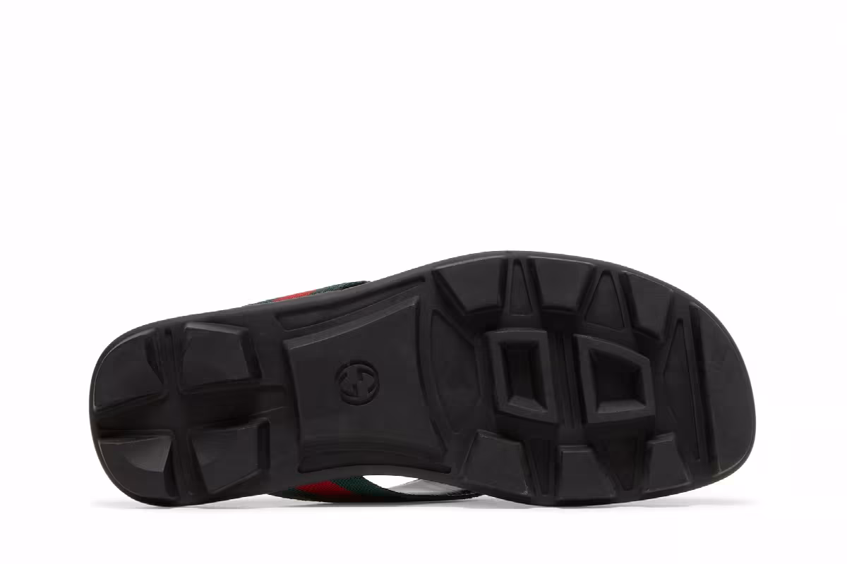 Gucci Leather Web Thong Black, view 5
