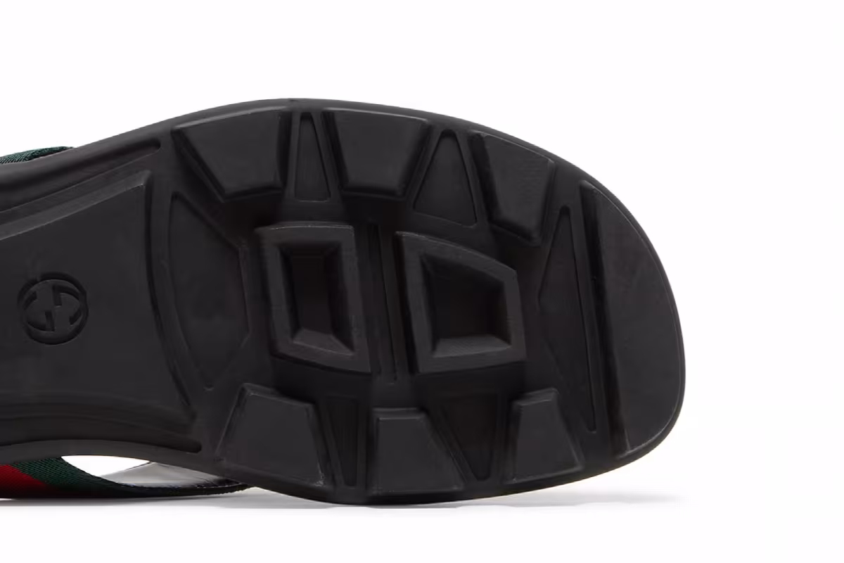 Gucci Leather Web Thong Black, view 6