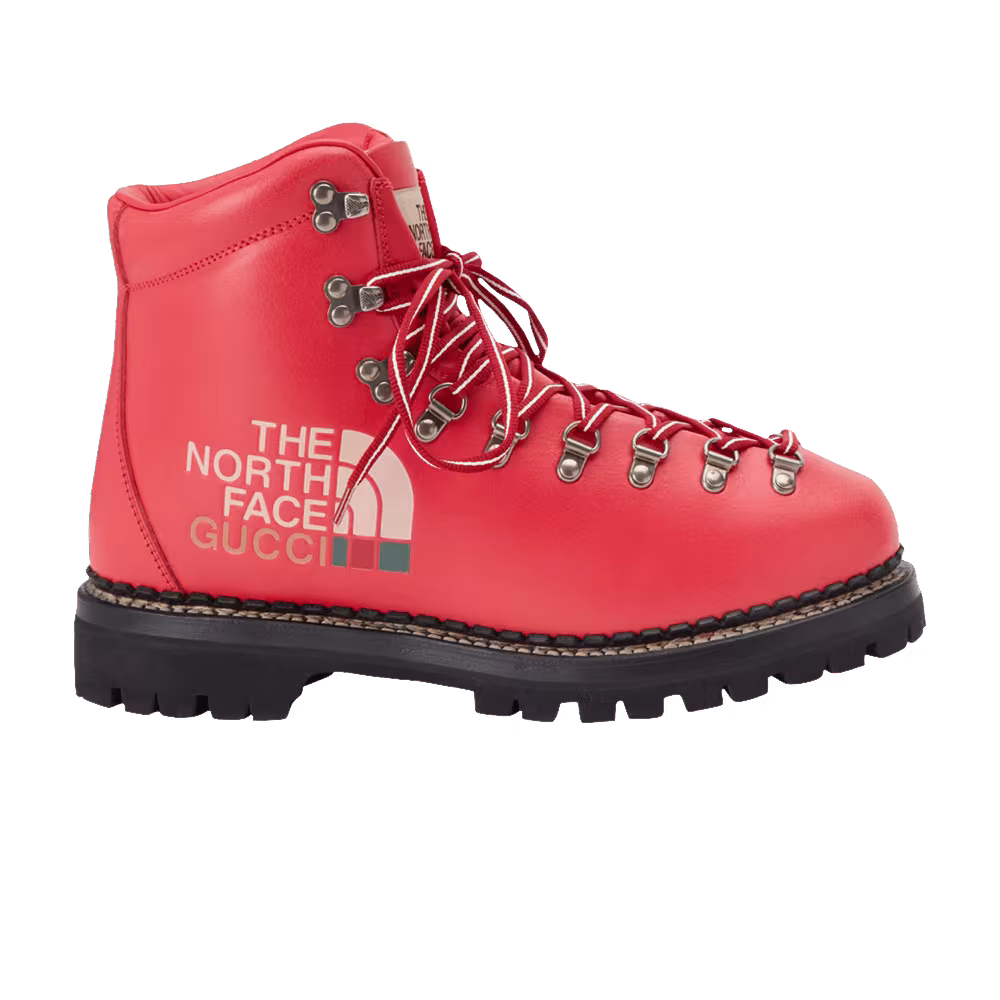 The North Face x Gucci Ankle Boot Deep Coral