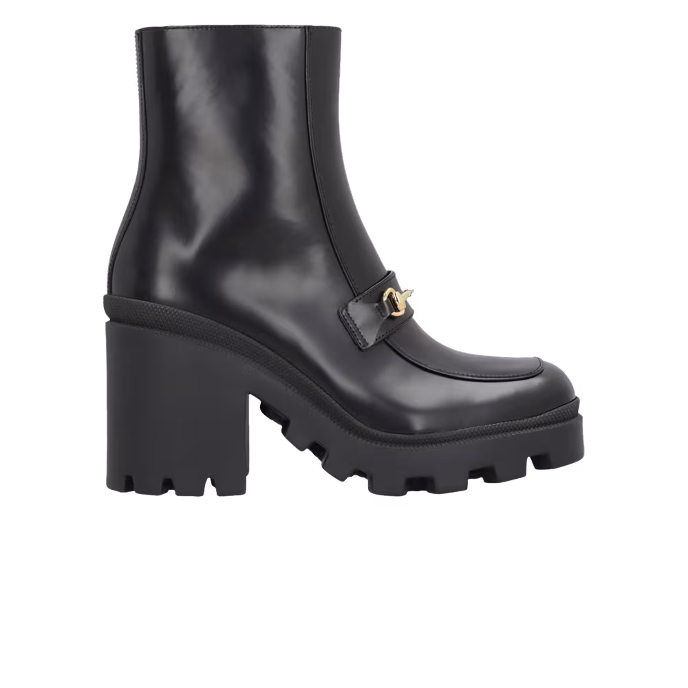 Gucci Women's Horsebit Ankle Boot Black